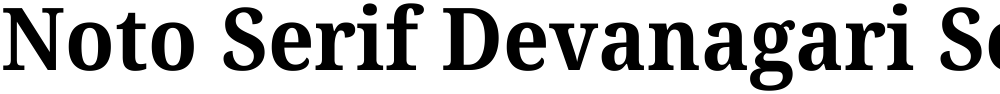 Noto Serif Devanagari SemiCondensed