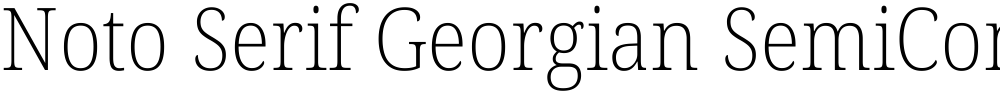 Noto Serif Georgian SemiCondensed ExtraLight