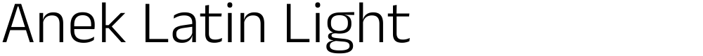 Anek Latin Light