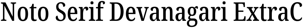 Noto Serif Devanagari ExtraCondensed Medium