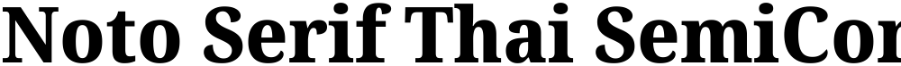 Noto Serif Thai SemiCondensed ExtraBold