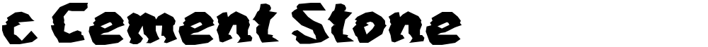 c Cement Stone