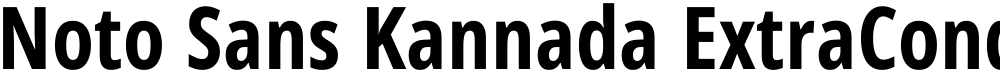 Noto Sans Kannada ExtraCondensed