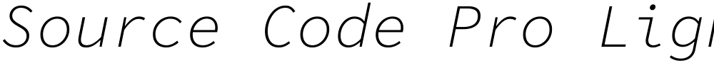 Source Code Pro Light