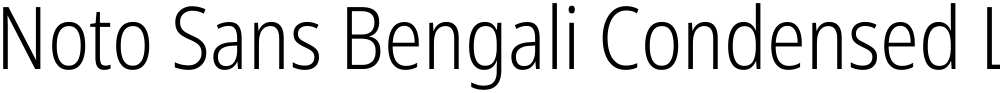 Noto Sans Bengali Condensed Light