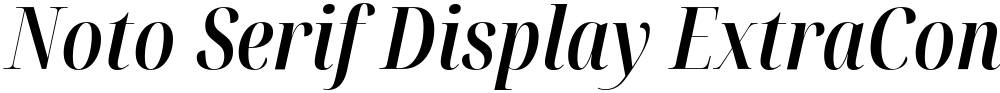 Noto Serif Display ExtraCondensed SemiBold