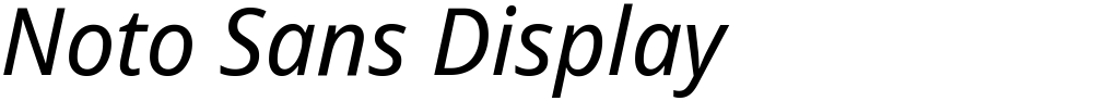 Noto Sans Display