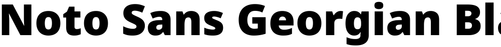 Noto Sans Georgian Black