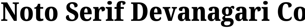 Noto Serif Devanagari Condensed ExtraBold