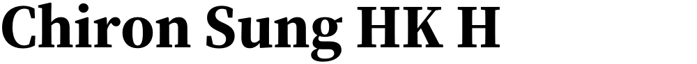 Chiron Sung HK H