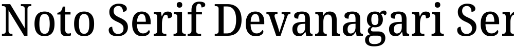 Noto Serif Devanagari SemiCondensed Medium
