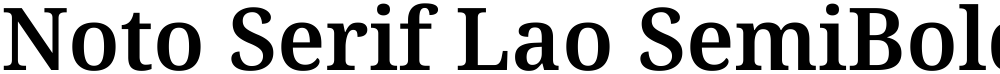 Noto Serif Lao SemiBold
