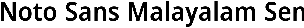 Noto Sans Malayalam SemiCondensed SemiBold