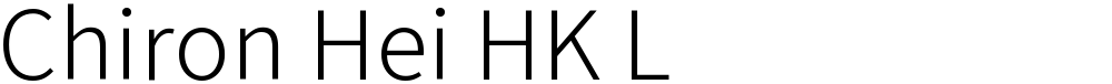 Chiron Hei HK L