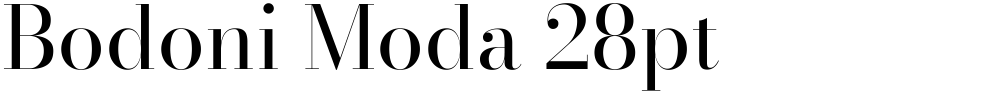Bodoni Moda 28pt