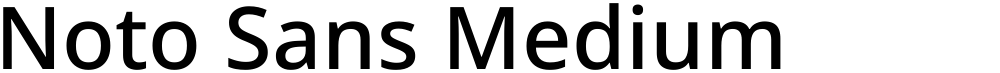 Noto Sans Medium