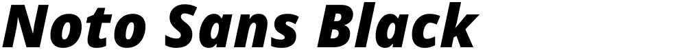 Noto Sans Black