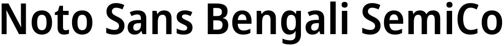 Noto Sans Bengali SemiCondensed SemiBold