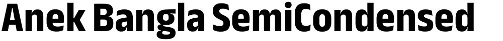 Anek Bangla SemiCondensed