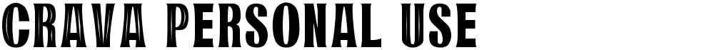 CRAVA Personal Use