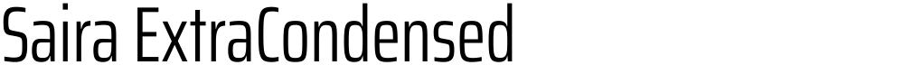 Saira ExtraCondensed