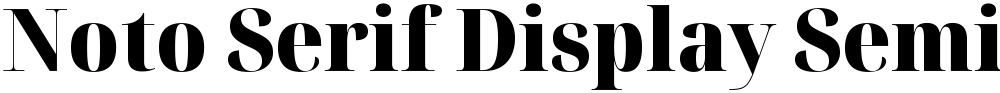 Noto Serif Display SemiCondensed Black