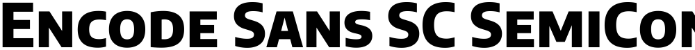 Encode Sans SC SemiCondensed ExtraBold