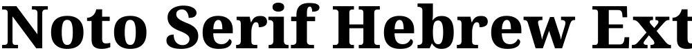 Noto Serif Hebrew ExtraBold