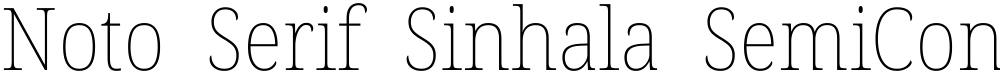 Noto Serif Sinhala SemiCondensed Thin