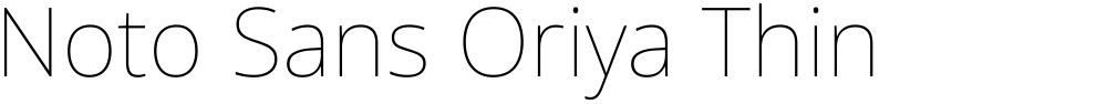 Noto Sans Oriya Thin