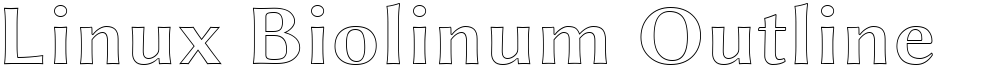 Linux Biolinum Outline