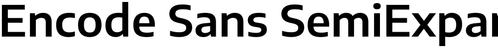 Encode Sans SemiExpanded SemiBold