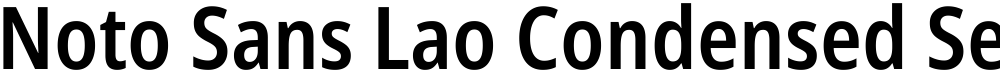 Noto Sans Lao Condensed SemiBold