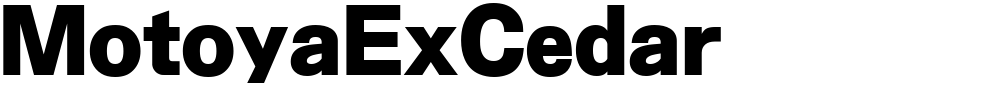 MotoyaExCedar
