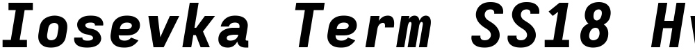 Iosevka Term SS18 HvEx