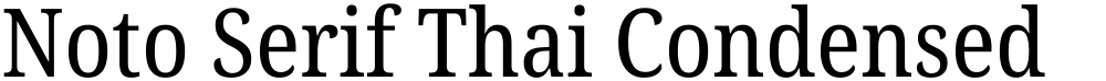 Noto Serif Thai Condensed