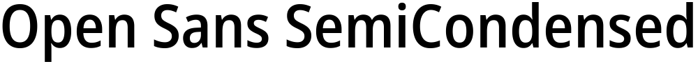 Open Sans SemiCondensed SemiBold