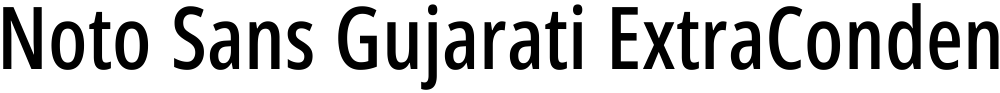 Noto Sans Gujarati ExtraCondensed Medium