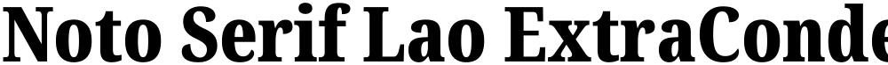 Noto Serif Lao ExtraCondensed Black