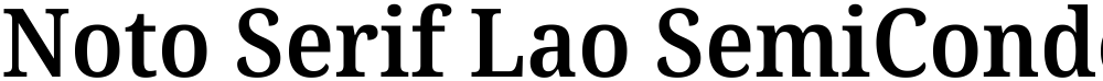 Noto Serif Lao SemiCondensed SemiBold