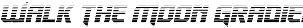 Walk The Moon Gradient Italic