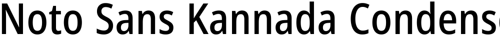 Noto Sans Kannada Condensed Medium