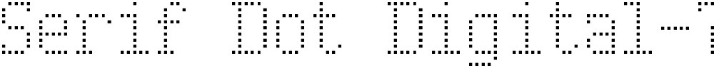 Serif Dot Digital-7