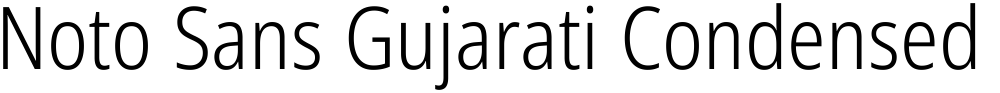 Noto Sans Gujarati Condensed Light