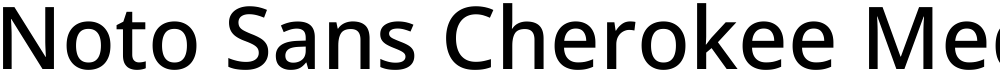 Noto Sans Cherokee Medium
