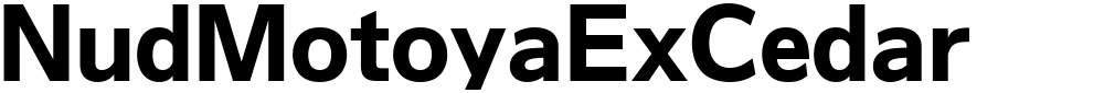 NudMotoyaExCedar