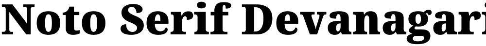 Noto Serif Devanagari Black