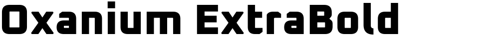 Oxanium ExtraBold