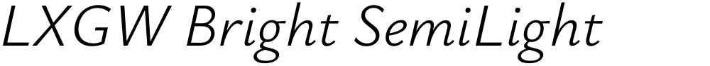LXGW Bright SemiLight