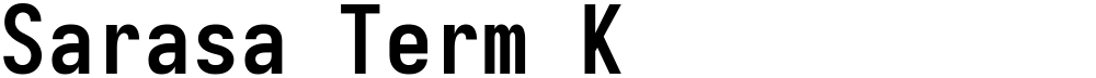 Sarasa Term K